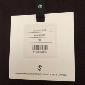 BNWT Agnes and Dora weekday pants